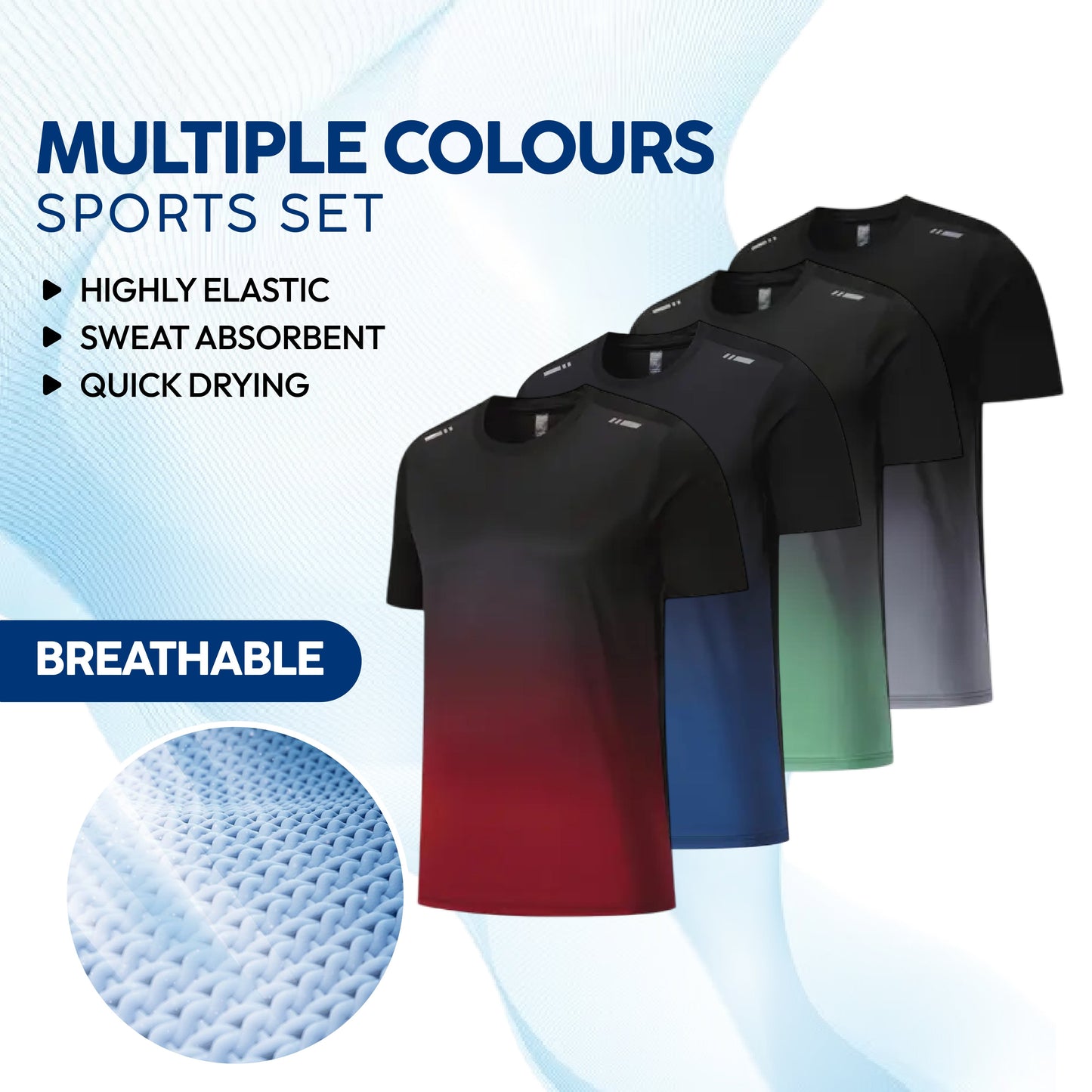 Men's Outdoor Sports Quick-Drying Breathable 2-Piece Combo Set 🏃♂️👕 (Get Shorts Free🔥)